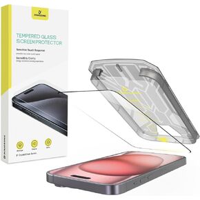 DUMOSONG 3 Pack Screen Protector for iPhone 13 Pro Max/14 Plus, 6.7 Inch Case Friendly Tempered Glass Film with Installation Kit, [Bubble Free], [Military-Grade Shatterproof], [Anti-Scratch]