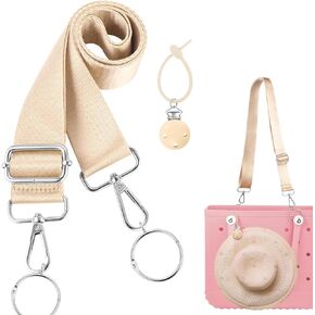 OUTXE Strap& Hat Clip for Bogg Bag, Adjustable Shoulder Crossbody Straps& Hat Holder for Travel, Universal Bogg Bag Accessory