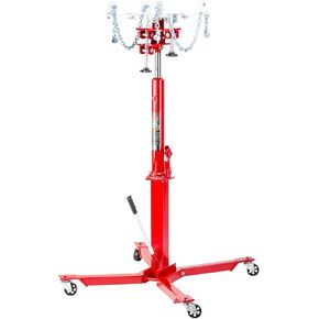 Blackhawk Telescopic Transmission Jack - Heavy Duty Hydraulic Hi-Lift Floor Jack from 58 to 76 inches with 700 Lbs (Pound) Capacity for Garage Shop