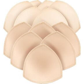 6 Pairs Bra Pads Inserts Push up,Removable Sports Breast Enhancers Inserts,Sew in Bra Cups for Swimsuits