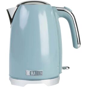 Haden Heritage 1.7 Liter 7 Cup Capacity Stainless Steel Electric Water and Tea Kettle with Boil Dry Protection and 360 Degree Base, Copper and Black