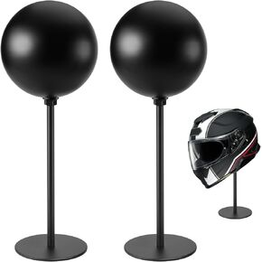Motorcycle Helmet Stand 2 Packs, Desktop Helmet Display Holder with Stable Base for Helmets, Caps, Hats, Wigs, Motorcycle Helmet Accessories