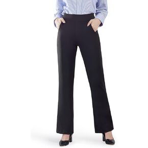 Bamans Dress Pants for Women Bootcut Stretch Work Pants Wide Leg with Pockets
