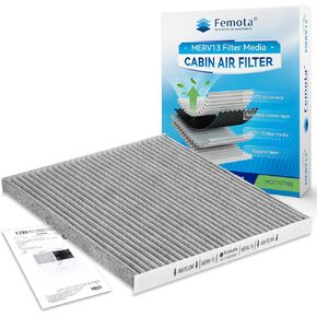 MERV 13 Cabin Air Filter with Activated Carbon, CF11776 for Nissan Maxima, Murano, Pathfinder, Altima Sedan; Infiniti JX35, QX60; OE: 27277-3JC1C,27277-9NM0A.