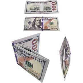 12 Money Wallets, 100 Dollar Bill Wallets (12 Pack) 7.5" Kids Party Favor