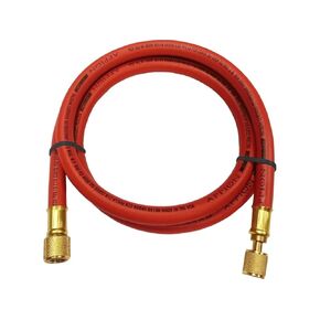 Appion MH380006EAR 3/8" Diameter Hose, 3/8" FL to 1/4" FL Vacuum Certified Refrigerant Hose, 6', Red