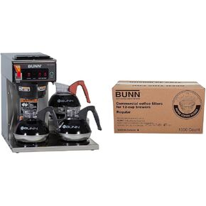 Bunn 12950.0212 CWTF15-3 Automatic Commercial Coffee Brewer with 3 Lower Warmers (120V)