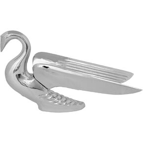 زينة GG Grand General 48080 Chrome Swan ذات الجناح المسطح، مقاس 8 ½ بوصة (طول) in Saudi Arabia