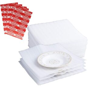 75 Pack 12x12 Inch Cushioning Foam Wrap Sheets(1/12" Thickness), Packing Foam Sheets for Moving, Shipping, Packaging, Cushioning Foam Protection for Dishes, Plates, China, Glasses