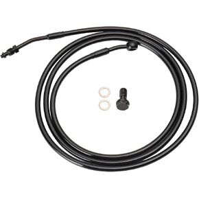 MoKitDora 79" Braided Hydraulic Clutch Cable for 16" Bars Compatible with 2009-2012 Touring Electra Road Street Glide CVO Models, Silver