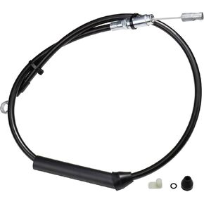 16" Hanger Handlebars Clutch Cables Extended Clutch Line Kit for 2018-Later Harley Softail Street Bob/Fat Boy/Breakout/Fat Bob/Sport Glide/Heritage Classic/Low Rider/Slim,Black