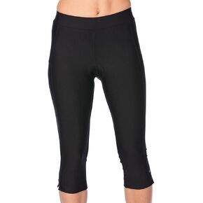 Terry Womens Cycling Capris, Spinnaker Padded Bike Capris for Women, Tri Bike Indoor Gym Training Athletic Workout Knicker