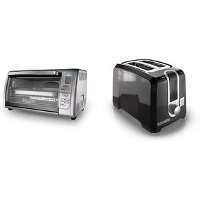 Black+Decker Countertop Convection Toaster Oven, Stainless Steel