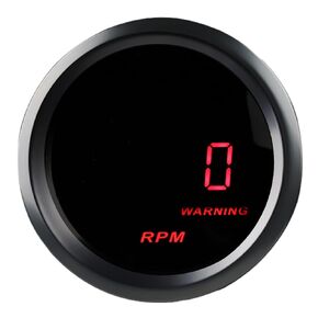 WATERWICH 2" 52mm Car Tachometer Tacho Gauge 0-9999 RPM Gauge Meter Kit for SUV Vehicle Marine Automotive