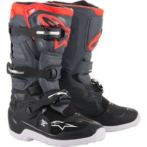 Alpinestars boys Grey/Red Youth Tech 7S Boots Grey Red Sz 08, Multi, 8 Big Kid US