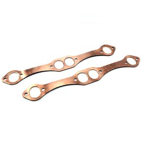 SBC Oval Port Copper Header Exhaust Gaskets Compatible with SB Chevy 327 305 350 383 Reusable