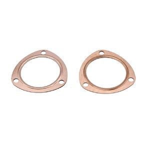 2PCs 3" Copper Exhaust Header Pipe Collector Flange Gaskets for SBC BBC 302 350 454