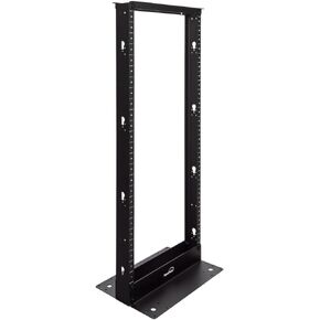 NavePoint 13U 2 Post Open Frame Server Networking Rack Threaded Hole Cable Management Blk