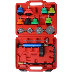 14pcs Cooling System Pressure Tester kit Automotive Radiator Pressure Tester for Motorcycle Car Truck