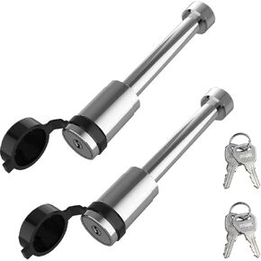 ROAD DAWG ATRMT8026D-1 Trailer Hitch Lock Pin, 5/8 Inch Trailer Receiver Locking Pin for 2"/2.5" Receiver, Hitch Locks with Keys for Car, Truck and Tow - 2 Pack