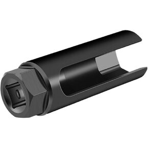 Oxygen Sensor Socket with Side Wire Cutout, 1/2 Inch Drive by 7/8 Inch 6-Point O2 Sensor Wrench Removal Tool, Offset Car Accessories for Preventing Damage to Wires (Small)