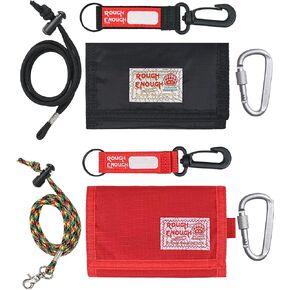 Rough Enough Kids Wallet for Boys Girls with Lanyard Keychain Bundle Set Gifts for Boys and Girls