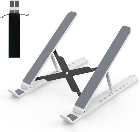 Tonmom Laptop Stand for Desk, Adjustable Laptop Riser, Black in Kuwait