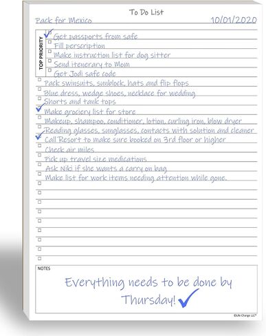 Activity Log Notepad, 60 Page Planning Pad to List a Task, Action or Contact. A Versatile Work Tool to Track Time & Organize Office Productivity. 8.5 X 11, A4 Sheets. in Kuwait