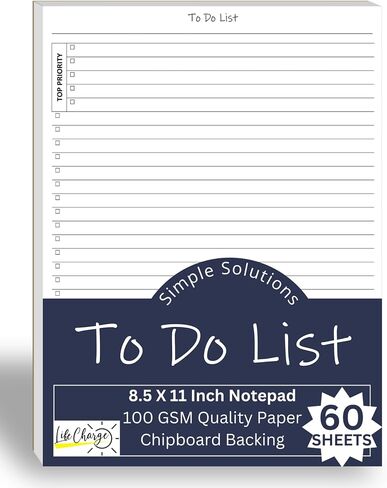 Activity Log Notepad, 60 Page Planning Pad to List a Task, Action or Contact. A Versatile Work Tool to Track Time & Organize Office Productivity. 8.5 X 11, A4 Sheets. in Kuwait