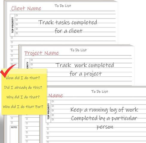 Activity Log Notepad, 60 Page Planning Pad to List a Task, Action or Contact. A Versatile Work Tool to Track Time & Organize Office Productivity. 8.5 X 11, A4 Sheets. in Kuwait