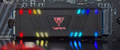 Patriot Viper VPR400 512GB SSD داخلي RGB W/HS - NVMe PCIe Gen 4x4 - M.2 2280 - محرك الحالة الصلبة - VPR400-512GM28H in Saudi Arabia