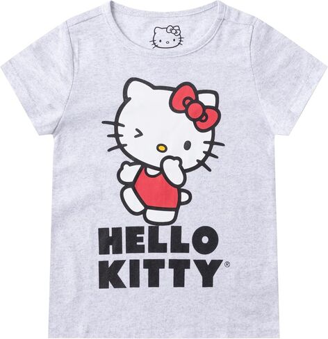 Hello Kitty Sanrio Girls 4 Pack Short Sleeve T-Shirt for Little and Big Kids in Saudi Arabia