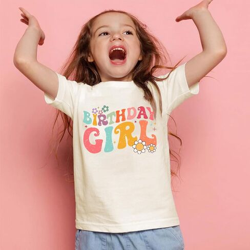 Birthday Girl Shirt 2nd 3rd 4th 5th 6th 7th 8th 9th Girls Birthday Tshirts Cotton Short Sleeve Tees in Saudi Arabia