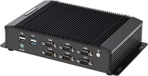 KINGDEL i5 8th Gen. CPU Mini PC, 16GB RAM, 256GB SSD Office Computer, 6xCOM, 4xUSB 3.0, 4xUSB 2.0, 2xLAN, GPIO, HD Port, VGA, Fanless in Saudi Arabia