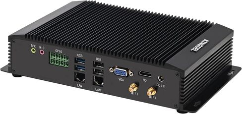 KINGDEL i5 8th Gen. CPU Mini PC, 16GB RAM, 256GB SSD Office Computer, 6xCOM, 4xUSB 3.0, 4xUSB 2.0, 2xLAN, GPIO, HD Port, VGA, Fanless in Saudi Arabia
