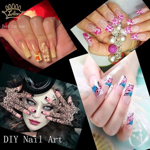 500 Pcs Clear False Nails Half Nail Tips Acrylic Traceless Fake Nail Home DIY Nail Art 10 Sizes in Saudi Arabia