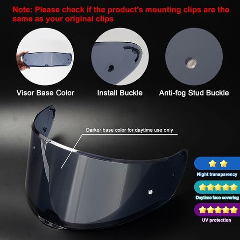 psler Sedici Strada 2 Visor - Sedici Strada 2 and Strada 3 Face Shield Motorcycle Helmet visor Accessories Replacement for LS2 FT2 VECTOR Sedici Strada 2 Strada 3 FF801 FF397，Dark Black in Saudi Arabia