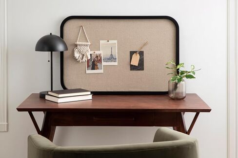 لوحة جدارية انتقالية من Kate and Laurel Hutton، مقاس 20 × 30، أسود، منظم حائط مستطيل دائري حديث للاستخدام كلوح فلين، أو لوحة رؤية، أو لوحة إعلانات in Saudi Arabia