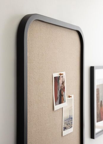لوحة جدارية انتقالية من Kate and Laurel Hutton، مقاس 20 × 30، أسود، منظم حائط مستطيل دائري حديث للاستخدام كلوح فلين، أو لوحة رؤية، أو لوحة إعلانات in Saudi Arabia