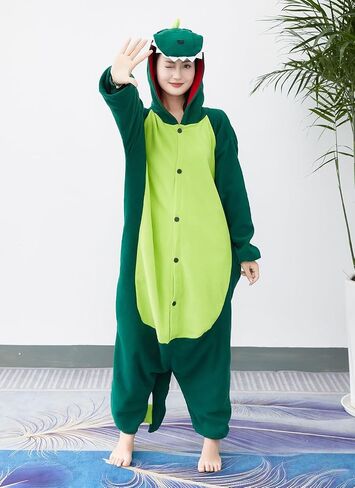 Unisex Adult Onesie Pajamas, Polar Fleece Cosplay Animal One Piece Halloween Costume Pajamas Homewear in Saudi Arabia