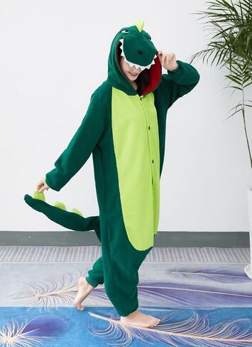 Unisex Adult Onesie Pajamas, Polar Fleece Cosplay Animal One Piece Halloween Costume Pajamas Homewear in Saudi Arabia