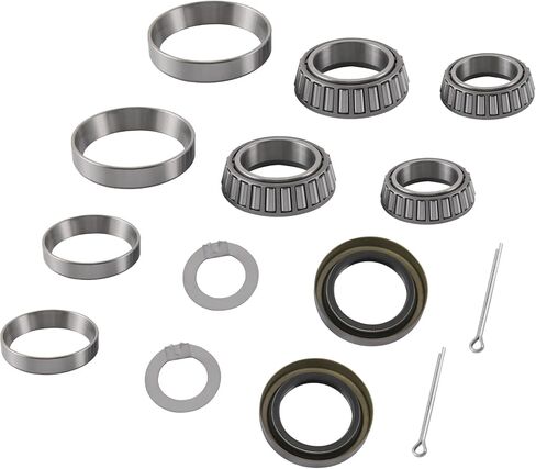 Trailer Axle Bearing Kit L68149/L68111 L44649/L44610 Grease Seal 171255TB 10-19 I.D. 1.719'' for #84 Spindle 3500 LB Trailer Axles (Set of 2) in Saudi Arabia