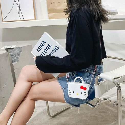 Stitch Crossbody Bag with Adjustable Shoulder Strap, Handbag with Zipper Cute Mini Anime Kitty Coin Wallet Purse in Saudi Arabia