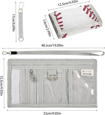 Kids Wallets for Boys Girls, Sport Baseball Toddler Trifold Wallet for Boys, Novelty Wallet for Childrens, Coin Case Card Pocket for Teens Youth Teenager in Saudi Arabia