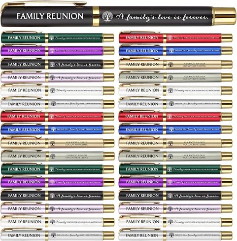 40 Pcs Family Reunion Gifts Family Reunion Party Favors Ballpoint Pen Family Appreciation Pens Thank You Pens Family Black Ink Pen Family Reunion Favor for Guest Men Women in Kuwait