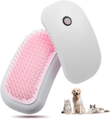 فرش تدليك كهربائية للقطط، فرشاة للعناية بالحيوانات الأليفة تزيل التشابك بسهولة، 255 عقدة تدليك لتخفيف التوتر والعضلات المشدودة والتصلب - عبوة واحدة باللون الوردي in Kuwait