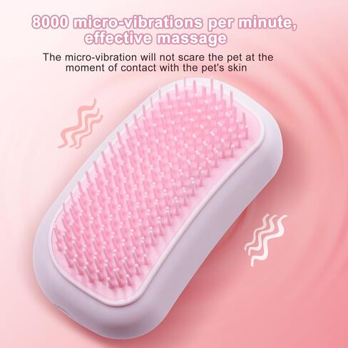 فرش تدليك كهربائية للقطط، فرشاة للعناية بالحيوانات الأليفة تزيل التشابك بسهولة، 255 عقدة تدليك لتخفيف التوتر والعضلات المشدودة والتصلب - عبوة واحدة باللون الوردي in Kuwait