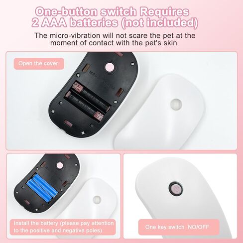 فرش تدليك كهربائية للقطط، فرشاة للعناية بالحيوانات الأليفة تزيل التشابك بسهولة، 255 عقدة تدليك لتخفيف التوتر والعضلات المشدودة والتصلب - عبوة واحدة باللون الوردي in Kuwait