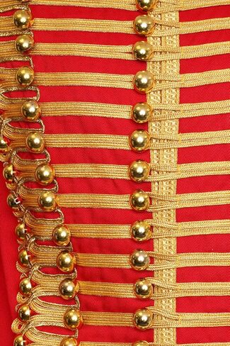 سترة Ro Rox Adam العسكرية للرجال من فرقة Marching Band Drummer، سترة موكب للعروض المسرحية، والحفلات ذات الطابع الشخصي، والأحداث التنكرية in Kuwait