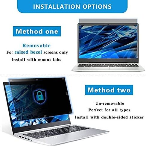 FILMEXT 13.3 inch laptop privacy screen filter anti-blue light screen protector,16:9 Aspect Ratio Laptop Privacy screen filter for Lenovo, HP, Dell, Acer, Asus, Samsung and other laptop brands in Saudi Arabia